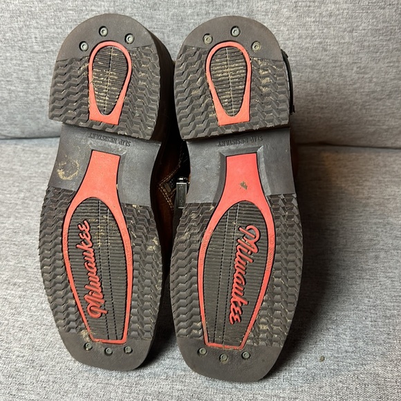 Brown Leather Combat Boots - Picture 6 of 6